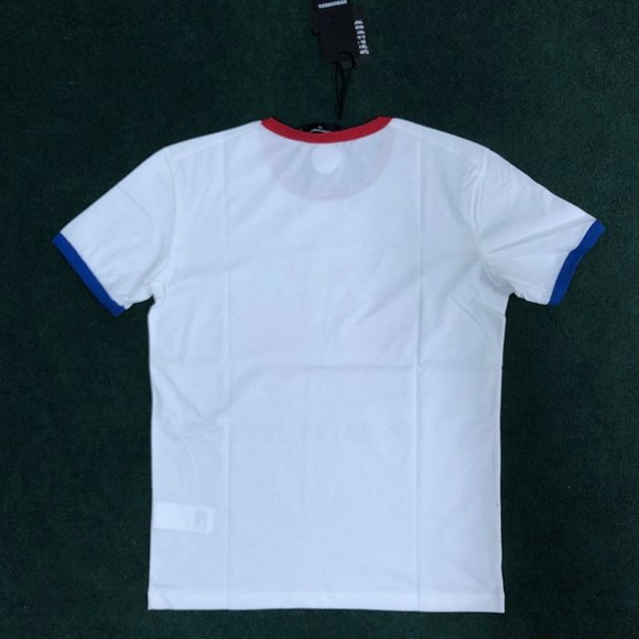 Dsquared Men Chest Printed White T-Shirt